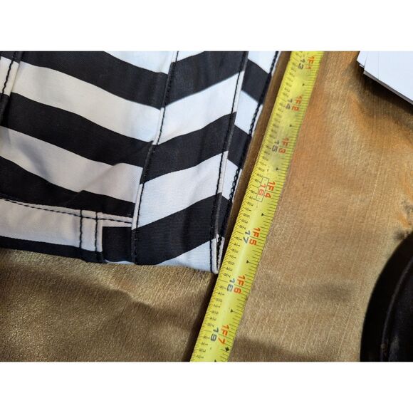 Hot Topic HT Denim Hi-Rise Super Skinny Stripe Jeans Black White Size 17 36x27.5 - Picture 5 of 6